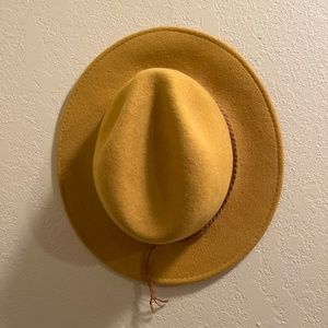 Yellow wool hat